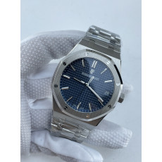 (준비완료/특급배송)NO.4053/VS공장 오데마피게 Royal Oak 41mm 15500 SS VSF 1:1 Best Edition Blue Textured Dial on SS Bracelet DD4302 Super Clone